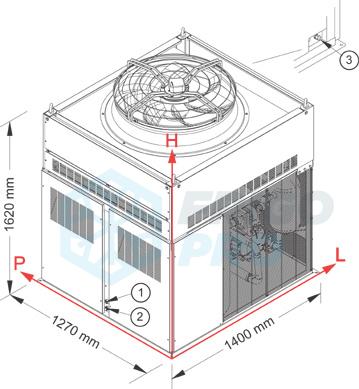 Výrobník ledových šupin NTF SM11000 A, kapacita 5000kg/24hod.