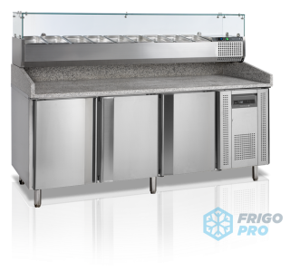 Chladící stůl pizza TEFCOLD PT 1300 + VK38-200